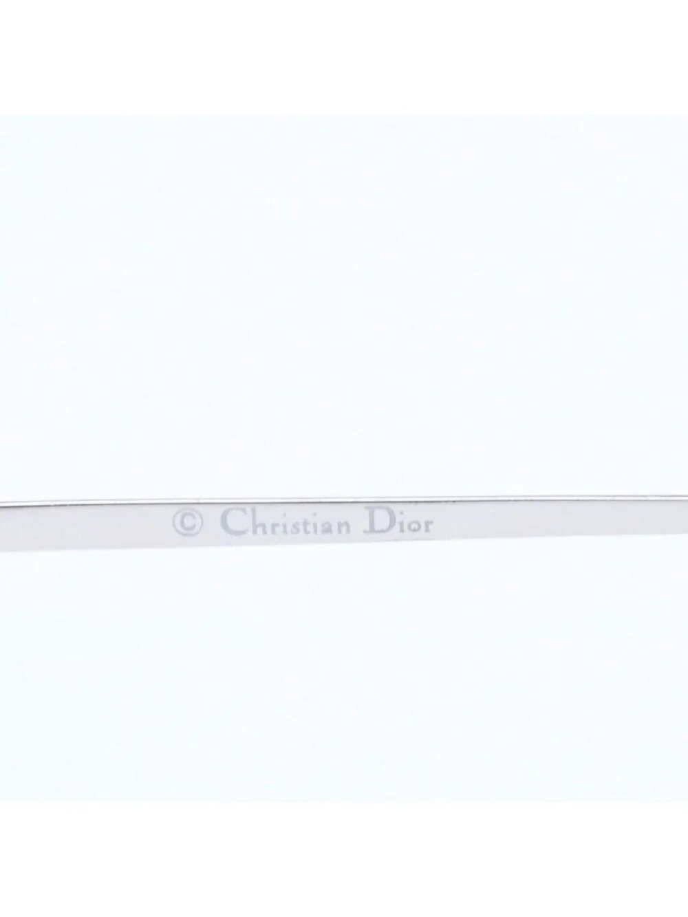 Dior Rimless Sunglasses Silver Gray Gradient Lens Eyewear